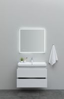 Тумба под раковину Aquanet Вега 80 308334 подвесная Белый глянец — фото 15, Мебель для ванной