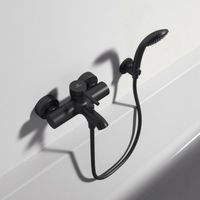 Смеситель для ванны Ideal Standard Ceraline Черный шелк арт-BC270XG — фото 7, Смеситель для ванны