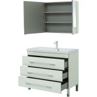 Комплект мебели для ванной Aquanet Верона 100 287655 Белый — фото 4, Комплекты мебели для ванной