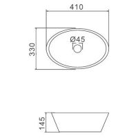 Раковина-чаша Gappo 41 GT304-8 Черная матовая — фото 2, Раковины