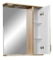 Зеркало со шкафом Stella Polar Кармела 65/С SP-00000181 с подсветкой Карпатская ель — фото 4, Зеркальные шкафы в ванную