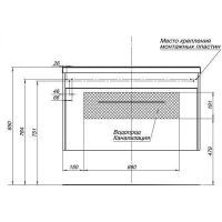 Товар: Тумба под раковину Aquanet Августа 100 274142 подвесная Белый глянец - фото 7 Тумба под раковину Aquanet Августа 100 274142 подвесная Белый глянец — фото 7, Мебель для ванной