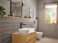 Смеситель для раковины Hansgrohe Rebris E Черный матовый арт-72581670 — фото 2, Смесители для раковины
