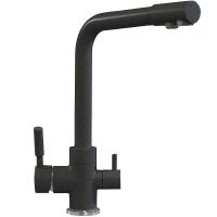 Смеситель для кухни Polygran Высокий Дуо №16 627505 Черный — фото 1, Смесители для кухни