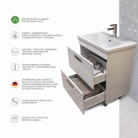 Тумба под раковину Vigo Plaza 60 tn.PLA.FOS.60.2Y Белая — фото 12, Мебель для ванной