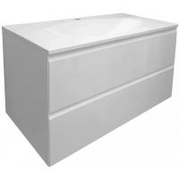 Тумба с раковиной Эстет Malta 100 ФР-00007060 подвесная Белая — фото 1, Тумбы с раковиной