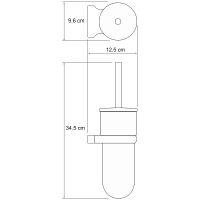 Ершик для унитаза WasserKRAFT Berkel Хром арт-K-6827 — фото 3, Ершики для унитаза
