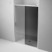 Товар: Душевая дверь AM.PM Gem 140 W90G-140-1-195MG профиль Хром матовый стекло тонированное-прозрачное - фото 3 Душевая дверь AM.PM Gem 140 W90G-140-1-195MG профиль Хром матовый стекло тонированное-прозрачное — фото 3, Душевые двери в нишу