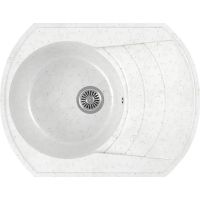 Кухонная мойка Domaci Бьелла DMC-65 GWS-65-331 Белая — фото 1, Кухонные мойки