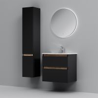 Тумба под раковину AM.PM X-Joy 65 M85AFHX0652BM подвесная Черная матовая — фото 7, Тумбы под раковину