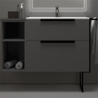 Тумба под раковину Cezares Urban 74 подвесная Grigio opaco без ножки и боковой полки арт-55160 — фото 1, Тумбы под раковину