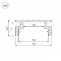 Профиль алюминиевый Arlight 012090 встраиваемый для пола Серебристый — фото 3, Профили для светодиодных лент