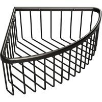 Полка корзина Bemeta Graphit 156208312 угловая Антрацит матовый — фото 1, Полки для ванной и душа