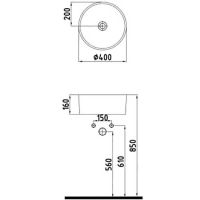 Товар: Раковина-чаша Bien Harmony 40 HRLG04001FD0B7000 Черная матовая - фото 2 Раковина-чаша Bien Harmony 40 HRLG04001FD0B7000 Черная матовая — фото 2, Раковины