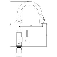 Товар: Смеситель для кухни Splenka S203.49.06 Черный матовый - фото 13 Смеситель для кухни Splenka S203.49.06 Черный матовый — фото 13, Смесители для кухни