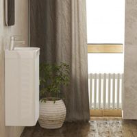 Тумба под раковину Velvex Bio 40 tp.BIO.BIO.MAXI.40.1D Белая глянцевая — фото 2, Тумбы под раковину