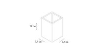 Стакан для зубных щеток Fixsen Punto FX-200-3 Белый — фото 2, Мыльницы