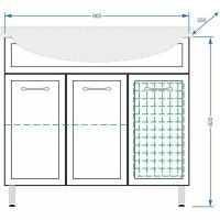 Товар: Тумба под раковину Stella Polar Концепт 90 SP-00000134 Белая - фото 5 Тумба под раковину Stella Polar Концепт 90 SP-00000134 Белая — фото 5, Тумбы под раковину