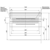 Комплект мебели для ванной Aquanet Нота New 100 230303 подвесной Белый глянец — фото 6, Комплекты мебели для ванной