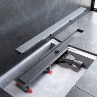 Душевой лоток AM.PM MasterFlow 80 W01SC-U11-080-04SB с решеткой Хром матовый / под плитку Tile — фото 20, Душевые лотки