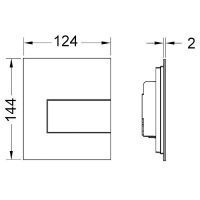 Товар: Клавиша смыва Tece Square 9242814 для писсуара Белая матовая - фото 2 Клавиша смыва Tece Square 9242814 для писсуара Белая матовая — фото 2, Комплектующие для душевого оборудования