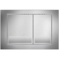 Клавиша смыва Veconi Square VFS-CH VFS001CH Хром глянец — фото 1, Кнопки смыва