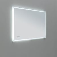 Товар: Зеркало Aquanet Оптима 120 288968 с подсветкой Белое матовое с сенсорным выключателем - фото 2 Зеркало Aquanet Оптима 120 288968 с подсветкой Белое матовое с сенсорным выключателем — фото 2, Зеркала в ванную комнату