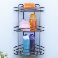 Товар: Полка корзина Tekno-tel BK023B угловая Черная - фото 2 Полка корзина Tekno-tel BK023B угловая Черная — фото 2, Полки для ванной и душа