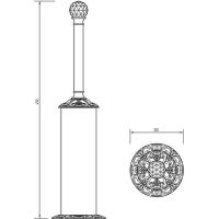 Ершик для унитаза Migliore Cristalia 16834 Золото с кристаллом Swarovski — фото 2, Ершики для унитаза