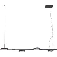 Подвесной светильник Crystal Lux CLT 027C4 L1000 BL Черный — фото 1, Подвесные светильники