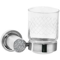 Стакан для зубных щеток Boheme Royal Cristal 10924-CR-B Хром — фото 1, Мыльницы