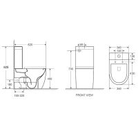 Унитаз компакт WeltWasser Merzbach 011 GL-WT 10000012089 с бачком и сиденьем Микролифт — фото 2, Унитазы