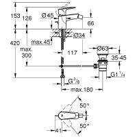 Смеситель для биде Grohe BauEdge 23331001 Хром — фото 4, Смесители для биде