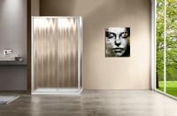 Душевой уголок Vincea Garda 160х80 VSR-1G8016CH профиль Хром стекло шиншилла — фото 3, Душевые уголки