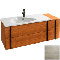 Тумба под раковину Jacob Delafon Nouvelle Vague 145 EB3038-E73 подвесная Фактурный дуб — фото 1, Тумбы под раковину