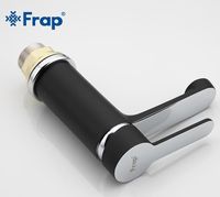 Смеситель для раковины Frap H42 Черный матовый Хром арт-F1042 — фото 3, Смесители для раковины