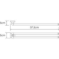 Товар: Полотенцедержатель WasserKRAFT Rhin K-8731 Хром - фото 2 Полотенцедержатель WasserKRAFT Rhin K-8731 Хром — фото 2, Полотенцедержатели