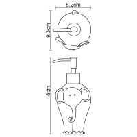 Дозатор для жидкого мыла WasserKRAFT Lippe K-8199 Голубой — фото 4, Дозаторы