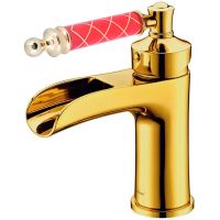 Смеситель для раковины Boheme Vogue 211-MR-R Золото — фото 1, Смесители