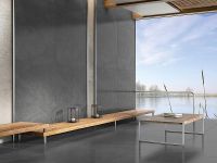 Керамогранит Kutahya Atlantis Anthracite Parlak Nano Rectified 60х120 см — фото 4, Керамогранит