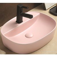 Раковина-чаша CeramaLux 50 78239XMP-3 Розовая — фото 1, Раковины накладные