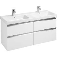 Тумба под раковину Roca The Gap 120 ZRU9307637 подвесная Белый глянец — фото 1, Мебель для ванной