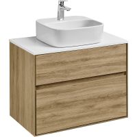 Тумба под раковину Aquaton Либерти 75 1A279501LYC70 подвесная Дуб эльвезия — фото 8, Тумбы под раковину