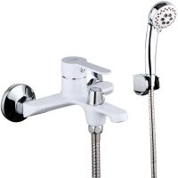 Смеситель для ванны Frap H41 F3241 Белый Хром — фото 1, Смеситель для ванны