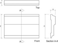 Молдинг Европласт 1.51.342 2000x75x15 мм — фото 3, Молдинги