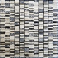 Каменная мозаика Pixmosaic Cream Nova,Dark Emperador,Light Emperador PIX 319 30,7x31 см — фото 1, Мозаика