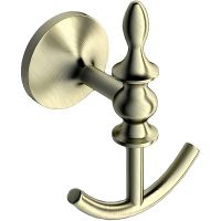 Двойной крючок Art&Max Bohemia AM-E-4286B-Br Бронза — фото 1, Крючки для полотенец