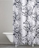 Штора для ванны Ridder Coral 180х200 403210 Черная Белая — фото 2, Аксессуары для туалета