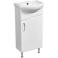 Тумба под раковину Stella Polar Волна 40 SP-00000230 Белая — фото 1, Тумбы под раковину