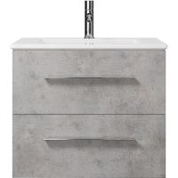 Тумба под раковину Creto Ares 60 10-1161B подвесная Серый Бетон — фото 1, Тумбы под раковину